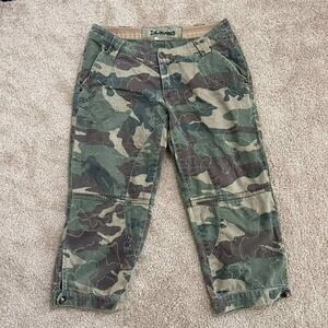 Da-Nang Surplus Y2k streetwear Low Rise Camo Embroidered Capri Cargo Pants